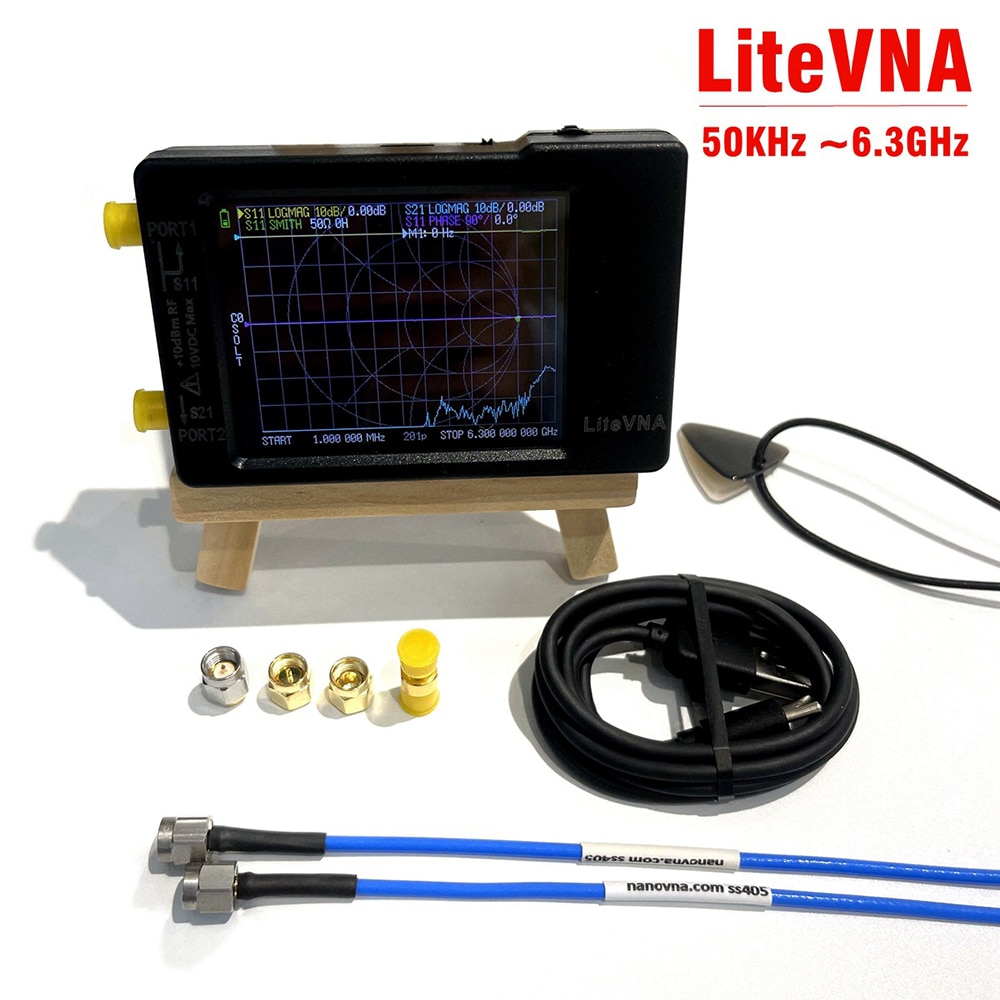 LiteVNA-64 LiteVNA 3.95 ġ ġ ũ  Ʈũ м, HF VHF UHF ׳ м, NanoVNA Ʈ, 50KHz  6.3GHz, ǰ